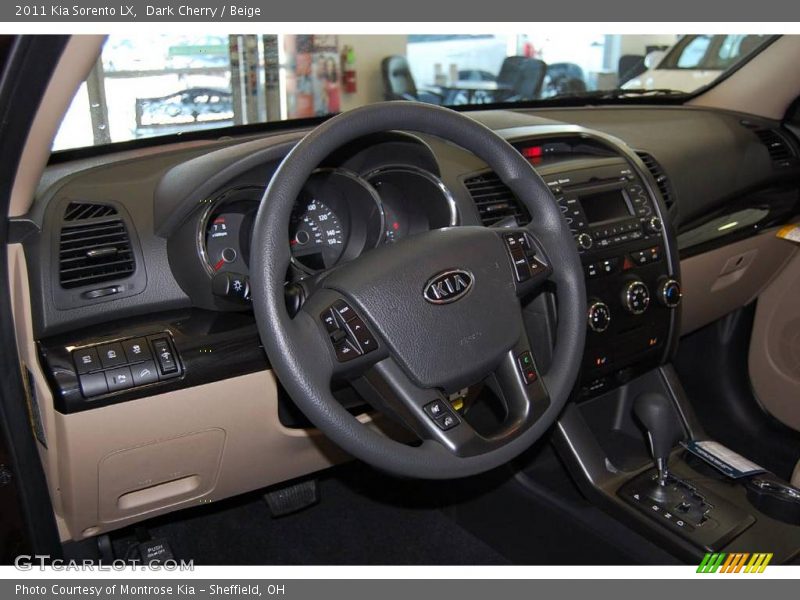 Dark Cherry / Beige 2011 Kia Sorento LX