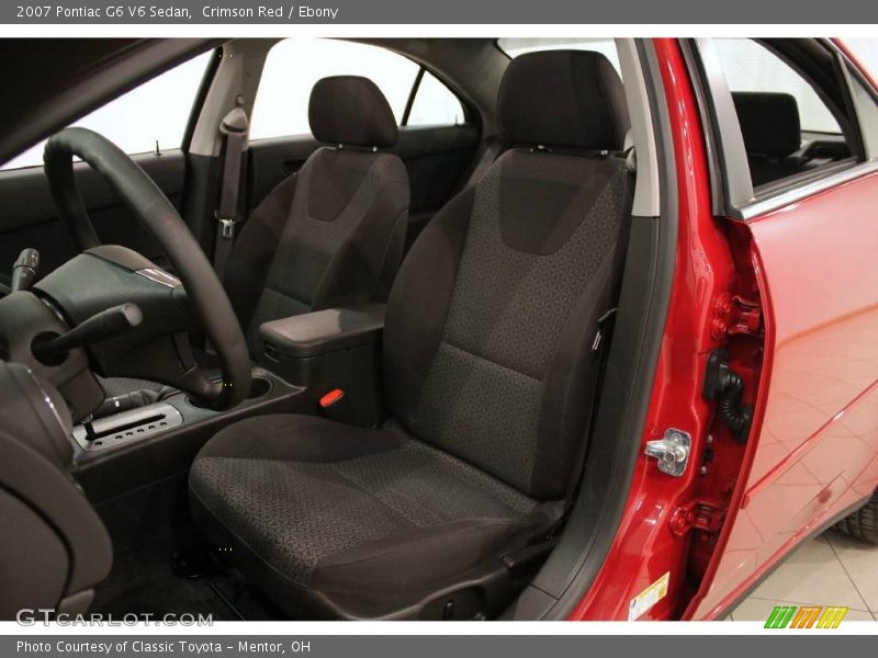 Crimson Red / Ebony 2007 Pontiac G6 V6 Sedan