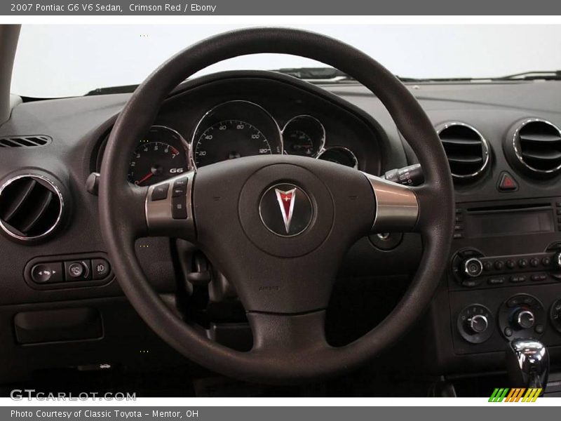 Crimson Red / Ebony 2007 Pontiac G6 V6 Sedan