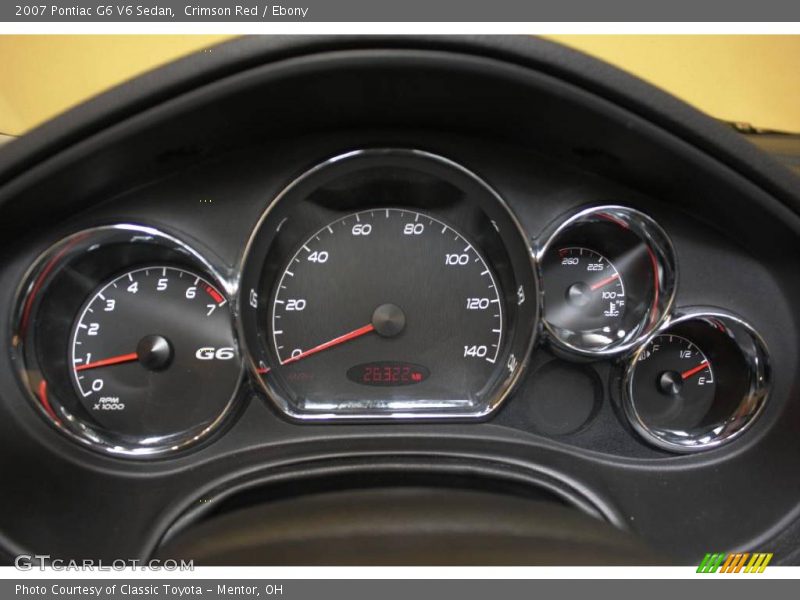 Crimson Red / Ebony 2007 Pontiac G6 V6 Sedan