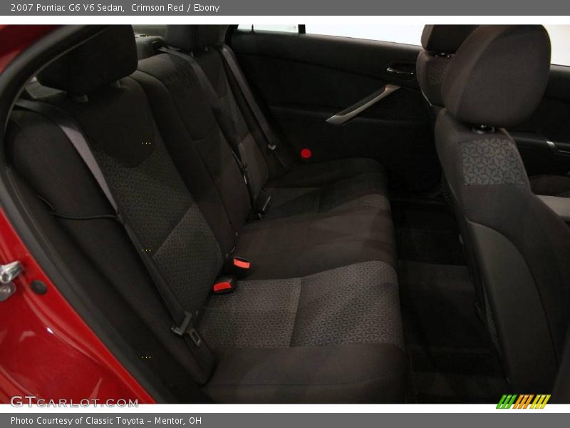 Crimson Red / Ebony 2007 Pontiac G6 V6 Sedan