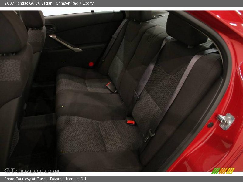 Crimson Red / Ebony 2007 Pontiac G6 V6 Sedan