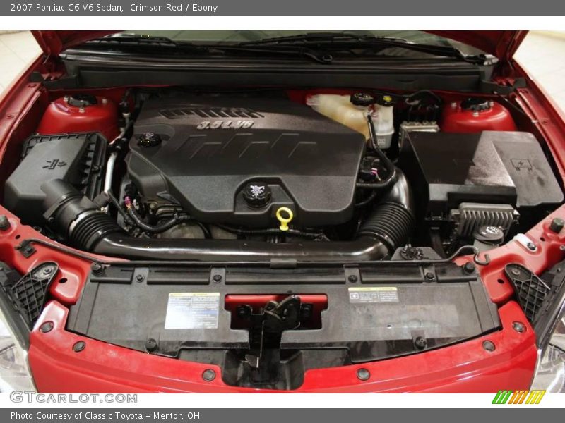 Crimson Red / Ebony 2007 Pontiac G6 V6 Sedan