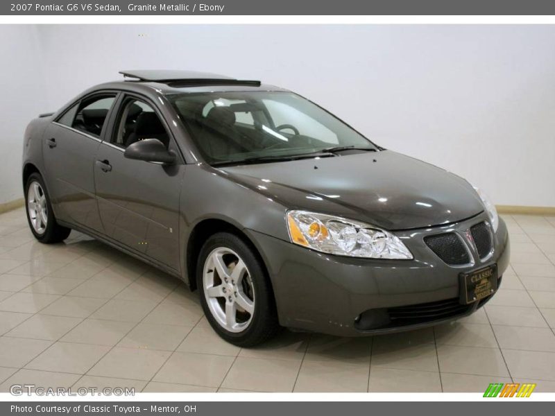Granite Metallic / Ebony 2007 Pontiac G6 V6 Sedan