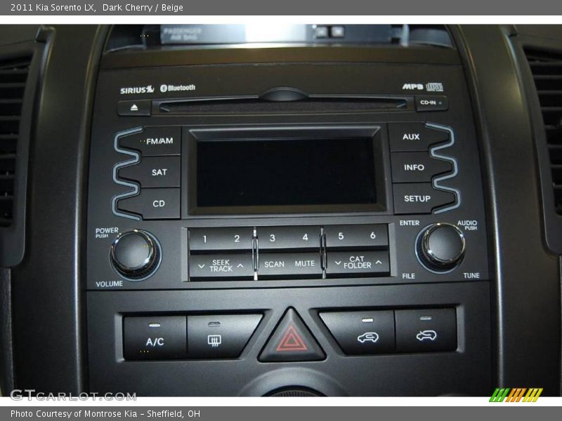 Dark Cherry / Beige 2011 Kia Sorento LX