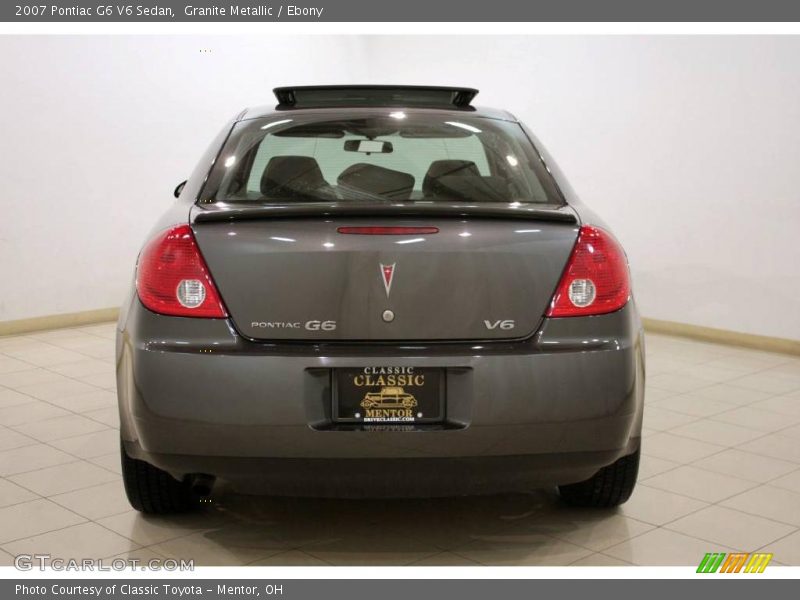 Granite Metallic / Ebony 2007 Pontiac G6 V6 Sedan