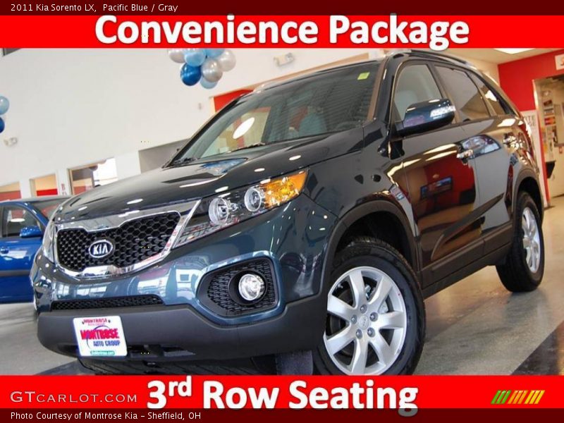 Pacific Blue / Gray 2011 Kia Sorento LX