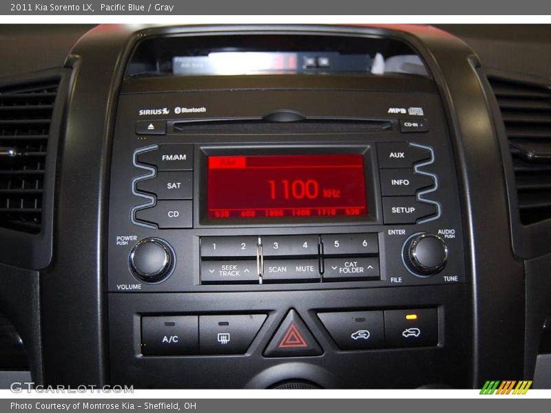 Pacific Blue / Gray 2011 Kia Sorento LX