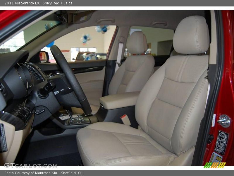 Spicy Red / Beige 2011 Kia Sorento EX
