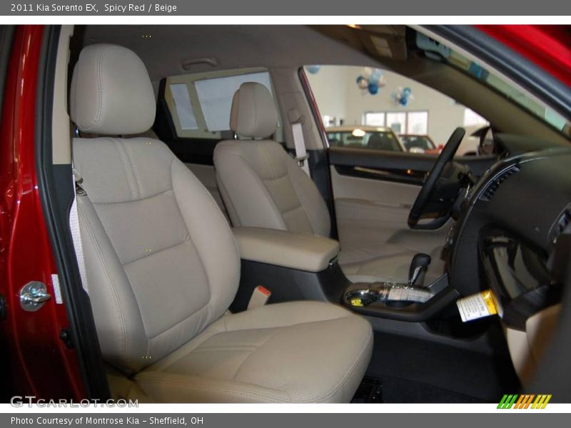 Spicy Red / Beige 2011 Kia Sorento EX
