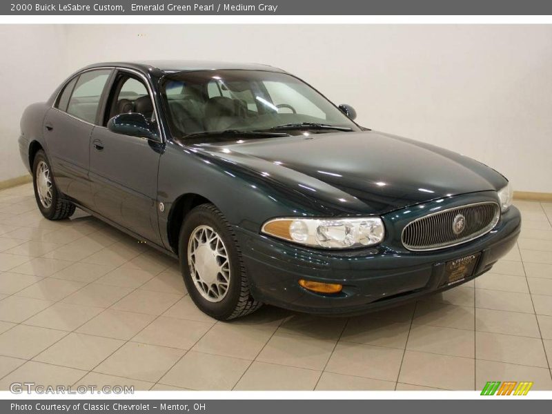 Emerald Green Pearl / Medium Gray 2000 Buick LeSabre Custom