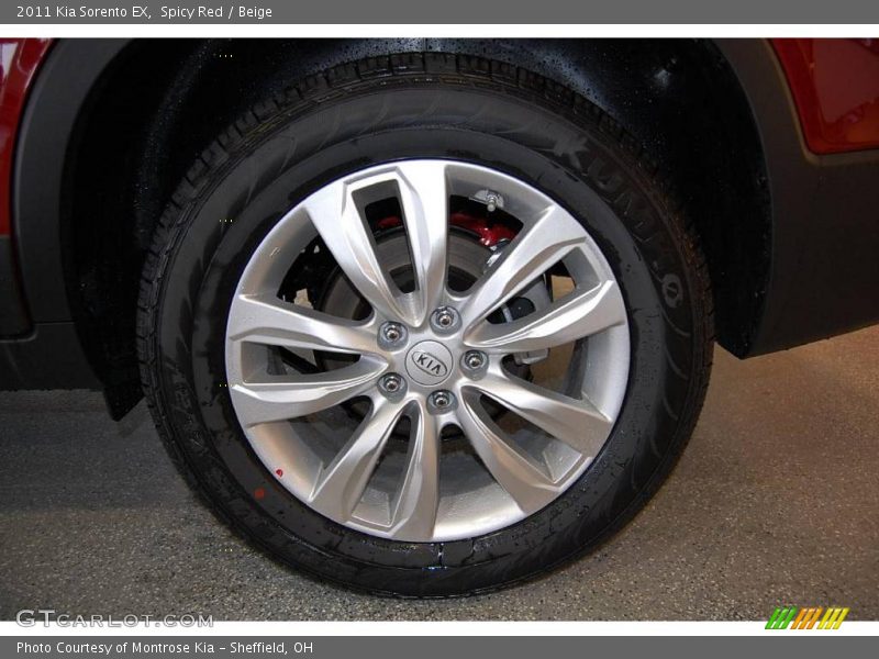Spicy Red / Beige 2011 Kia Sorento EX