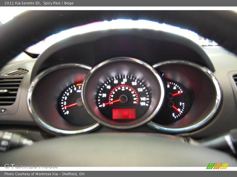 Spicy Red / Beige 2011 Kia Sorento EX