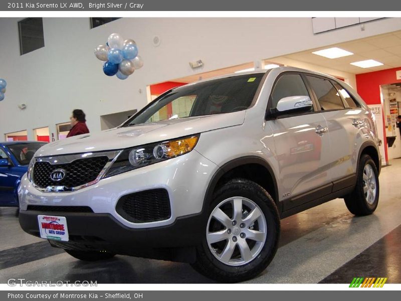 Bright Silver / Gray 2011 Kia Sorento LX AWD