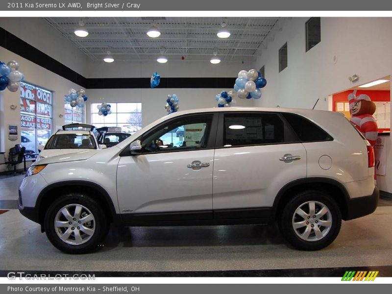 Bright Silver / Gray 2011 Kia Sorento LX AWD