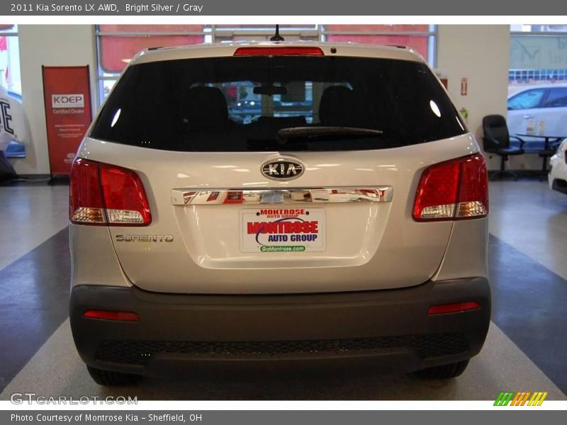 Bright Silver / Gray 2011 Kia Sorento LX AWD