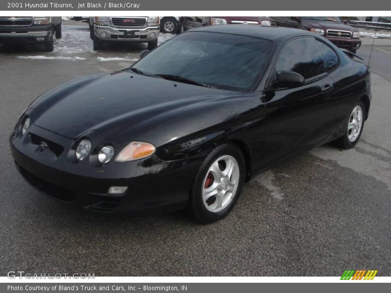 Jet Black / Black/Gray 2001 Hyundai Tiburon