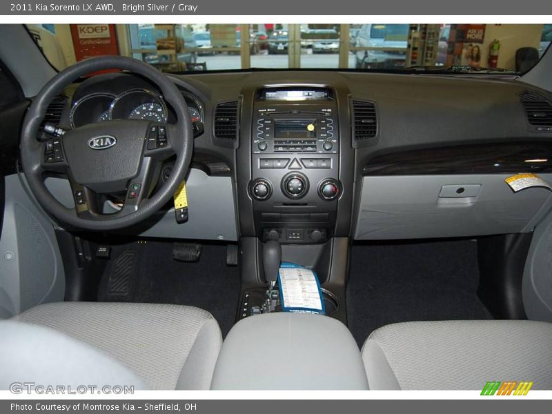 Bright Silver / Gray 2011 Kia Sorento LX AWD