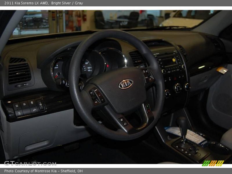 Bright Silver / Gray 2011 Kia Sorento LX AWD