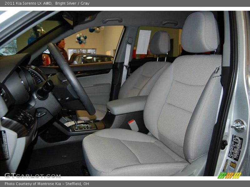 Bright Silver / Gray 2011 Kia Sorento LX AWD