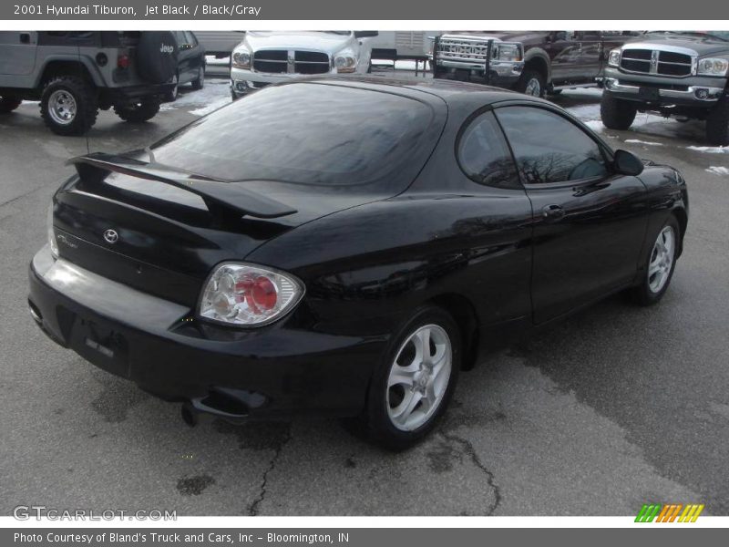 Jet Black / Black/Gray 2001 Hyundai Tiburon