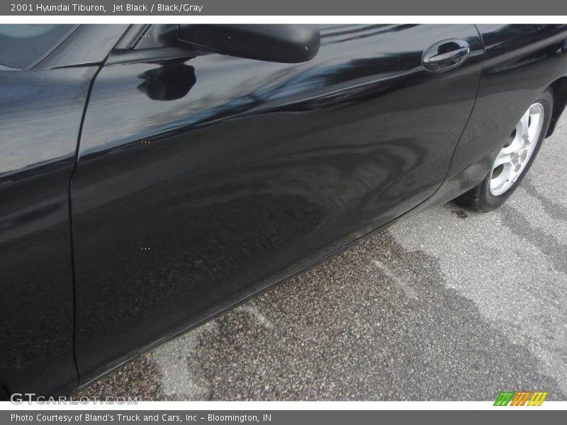 Jet Black / Black/Gray 2001 Hyundai Tiburon