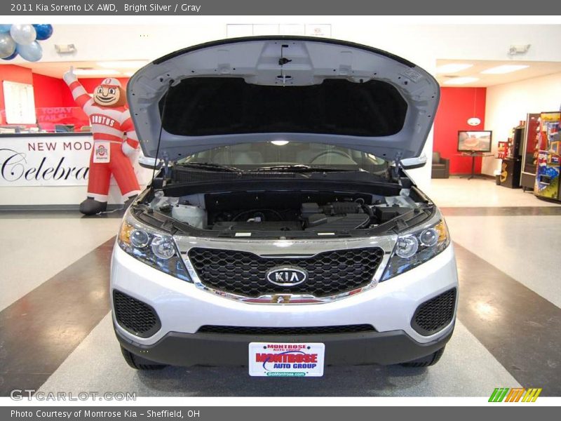 Bright Silver / Gray 2011 Kia Sorento LX AWD