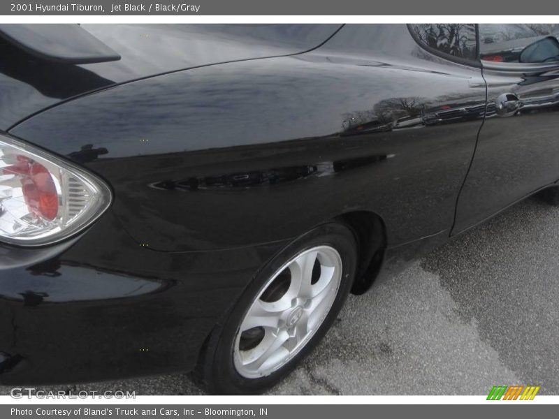 Jet Black / Black/Gray 2001 Hyundai Tiburon