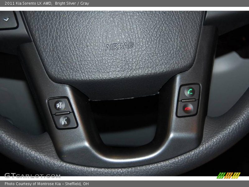 Bright Silver / Gray 2011 Kia Sorento LX AWD