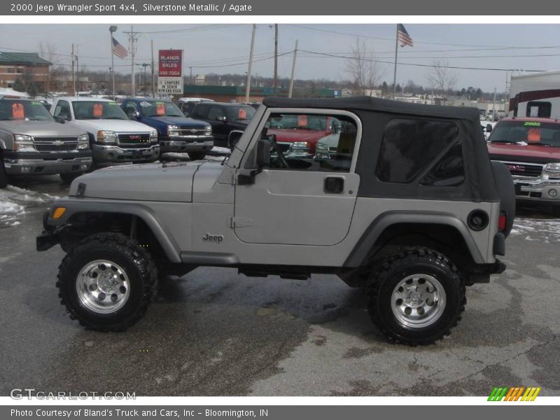 Silverstone Metallic / Agate 2000 Jeep Wrangler Sport 4x4