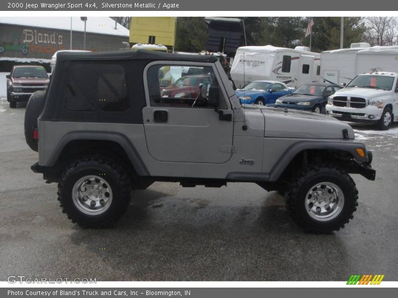 Silverstone Metallic / Agate 2000 Jeep Wrangler Sport 4x4