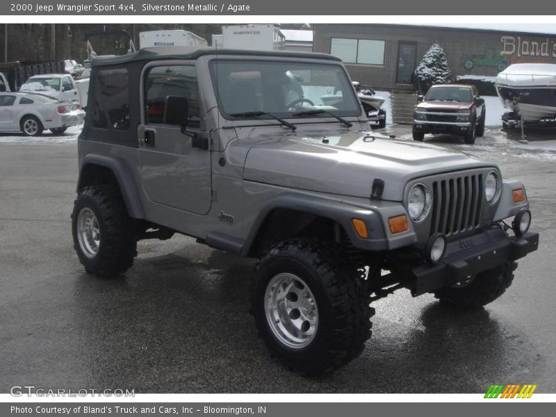 Silverstone Metallic / Agate 2000 Jeep Wrangler Sport 4x4