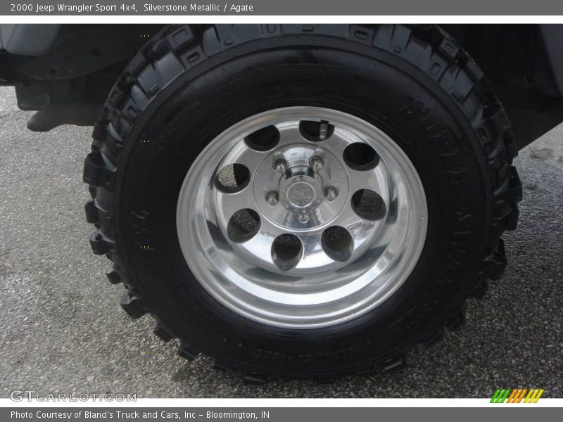 Silverstone Metallic / Agate 2000 Jeep Wrangler Sport 4x4