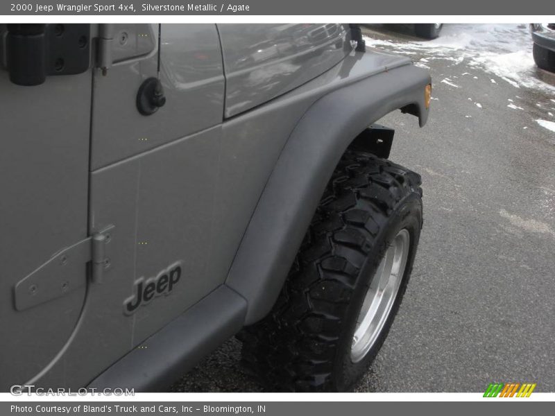 Silverstone Metallic / Agate 2000 Jeep Wrangler Sport 4x4