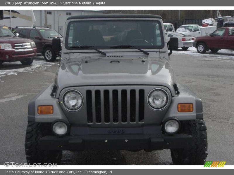 Silverstone Metallic / Agate 2000 Jeep Wrangler Sport 4x4