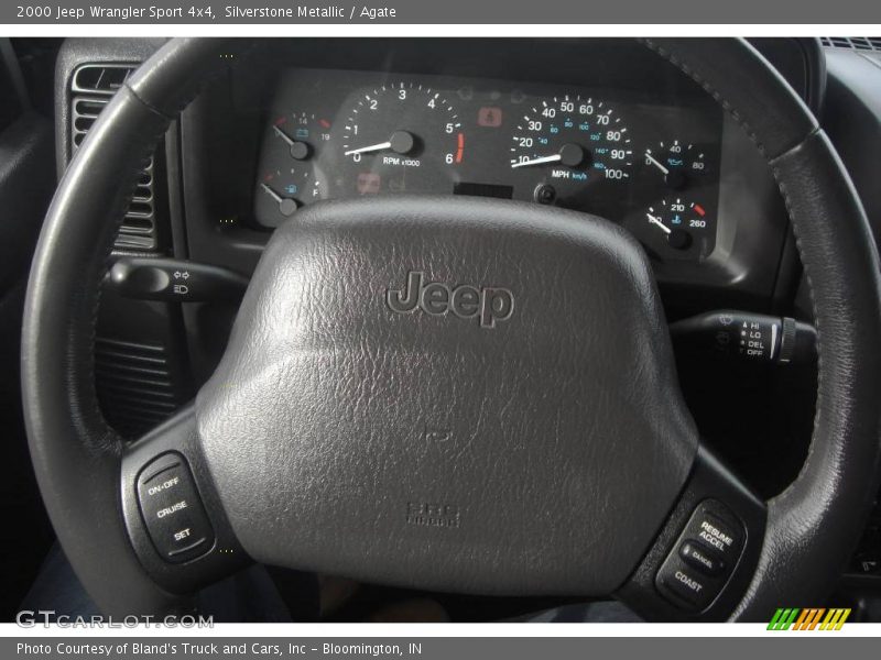 Silverstone Metallic / Agate 2000 Jeep Wrangler Sport 4x4