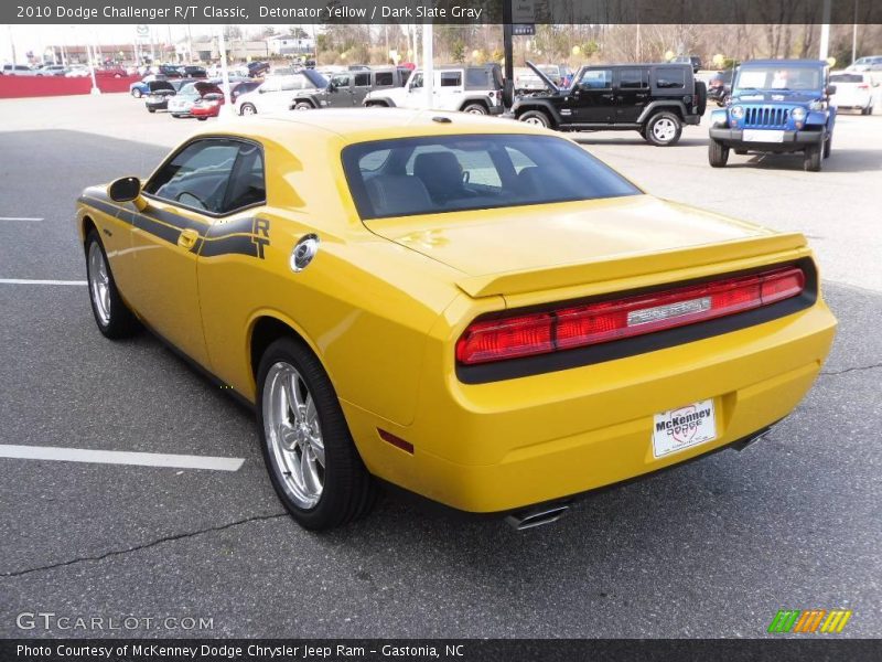 Detonator Yellow / Dark Slate Gray 2010 Dodge Challenger R/T Classic