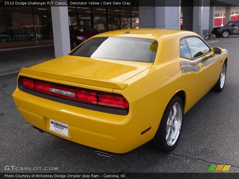 Detonator Yellow / Dark Slate Gray 2010 Dodge Challenger R/T Classic