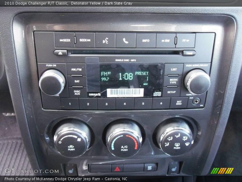 Detonator Yellow / Dark Slate Gray 2010 Dodge Challenger R/T Classic