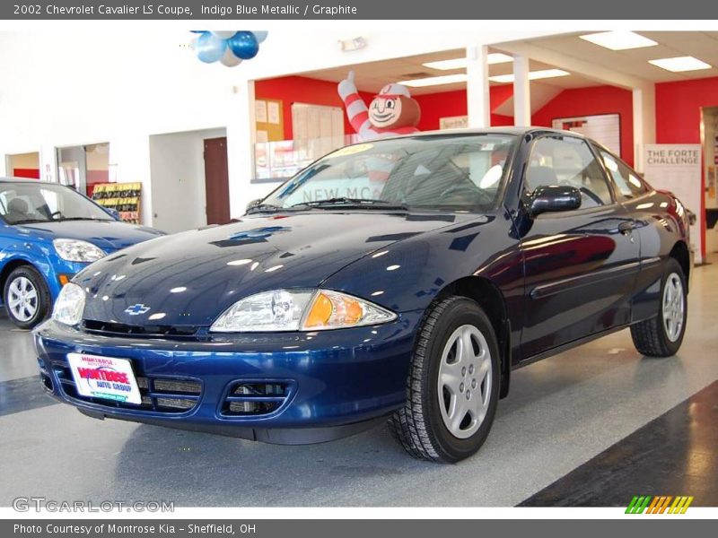 Indigo Blue Metallic / Graphite 2002 Chevrolet Cavalier LS Coupe