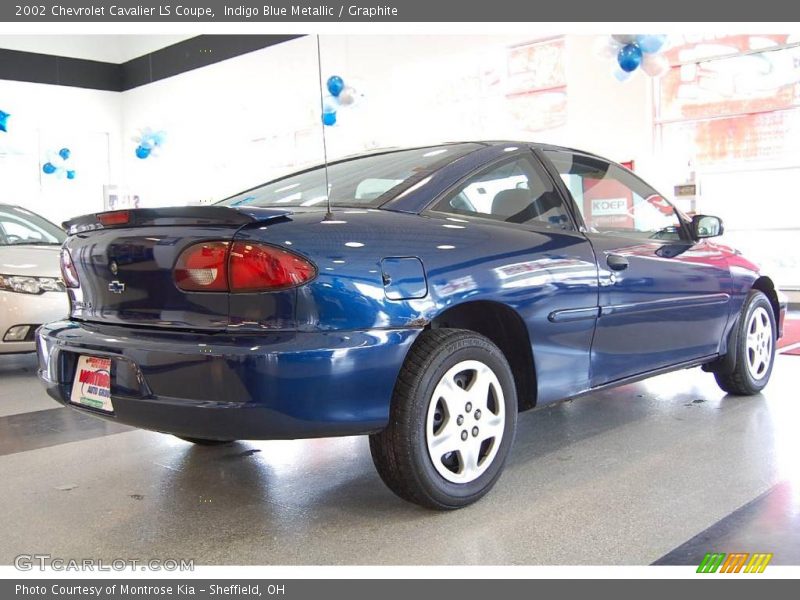 Indigo Blue Metallic / Graphite 2002 Chevrolet Cavalier LS Coupe