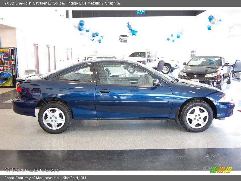 Indigo Blue Metallic / Graphite 2002 Chevrolet Cavalier LS Coupe