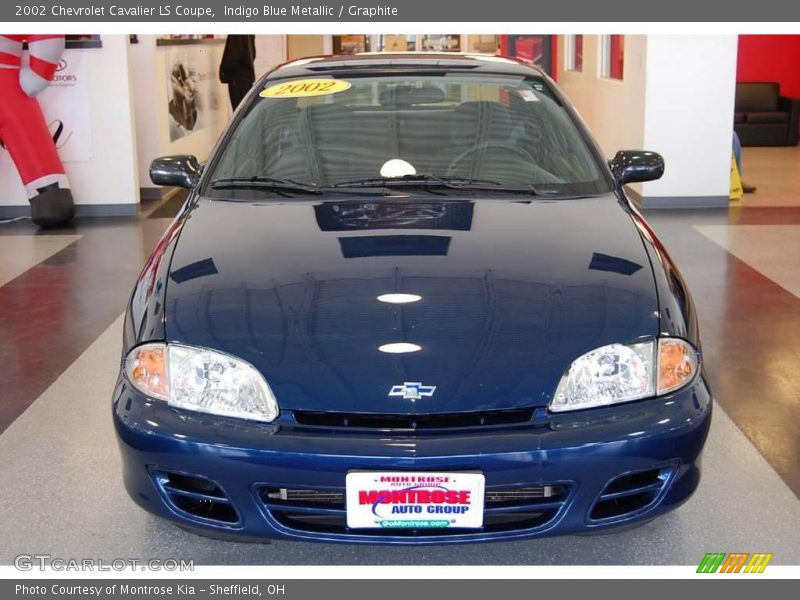 Indigo Blue Metallic / Graphite 2002 Chevrolet Cavalier LS Coupe