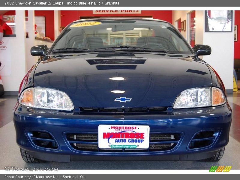 Indigo Blue Metallic / Graphite 2002 Chevrolet Cavalier LS Coupe