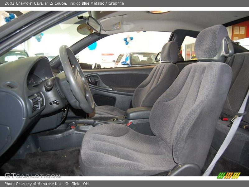 Indigo Blue Metallic / Graphite 2002 Chevrolet Cavalier LS Coupe