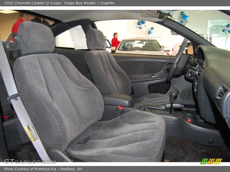 Indigo Blue Metallic / Graphite 2002 Chevrolet Cavalier LS Coupe