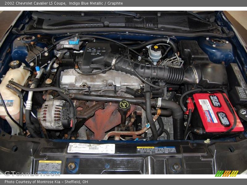 Indigo Blue Metallic / Graphite 2002 Chevrolet Cavalier LS Coupe