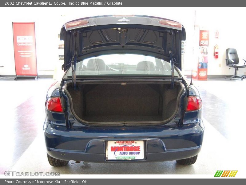 Indigo Blue Metallic / Graphite 2002 Chevrolet Cavalier LS Coupe
