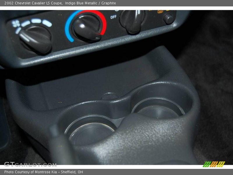 Indigo Blue Metallic / Graphite 2002 Chevrolet Cavalier LS Coupe