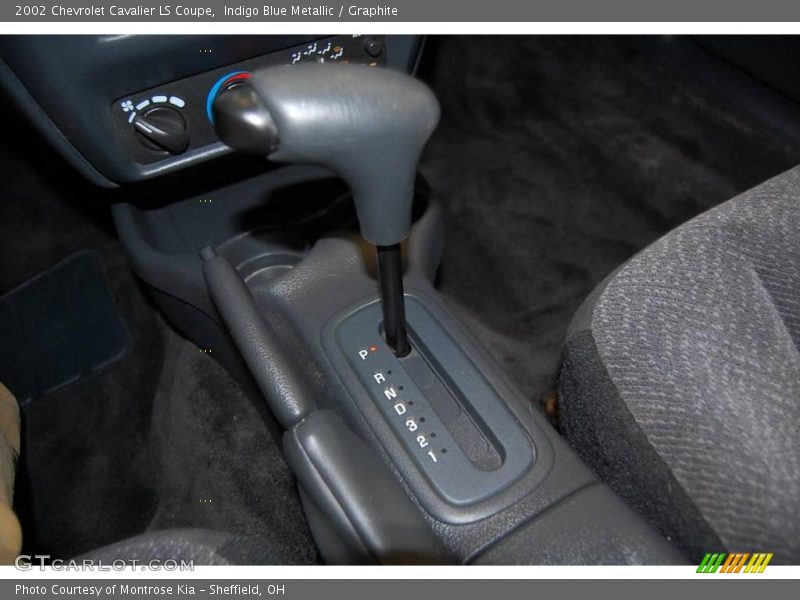 Indigo Blue Metallic / Graphite 2002 Chevrolet Cavalier LS Coupe